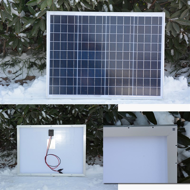 新品50W多晶硅太阳能电池板v光伏组件可充12V蓄电池太阳能发电机
