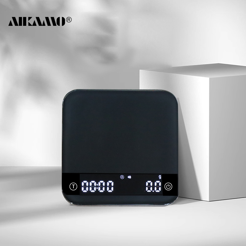 Aikamo魔方咖啡电子秤充电智能厨房秤意式手冲咖啡烘培USB防水秤