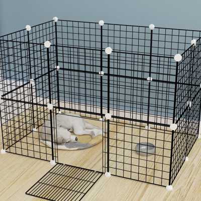 狗狗围栏室内宠物栅栏隔离门小型犬泰迪栏杆兔子猫咪挡板笼子护栏