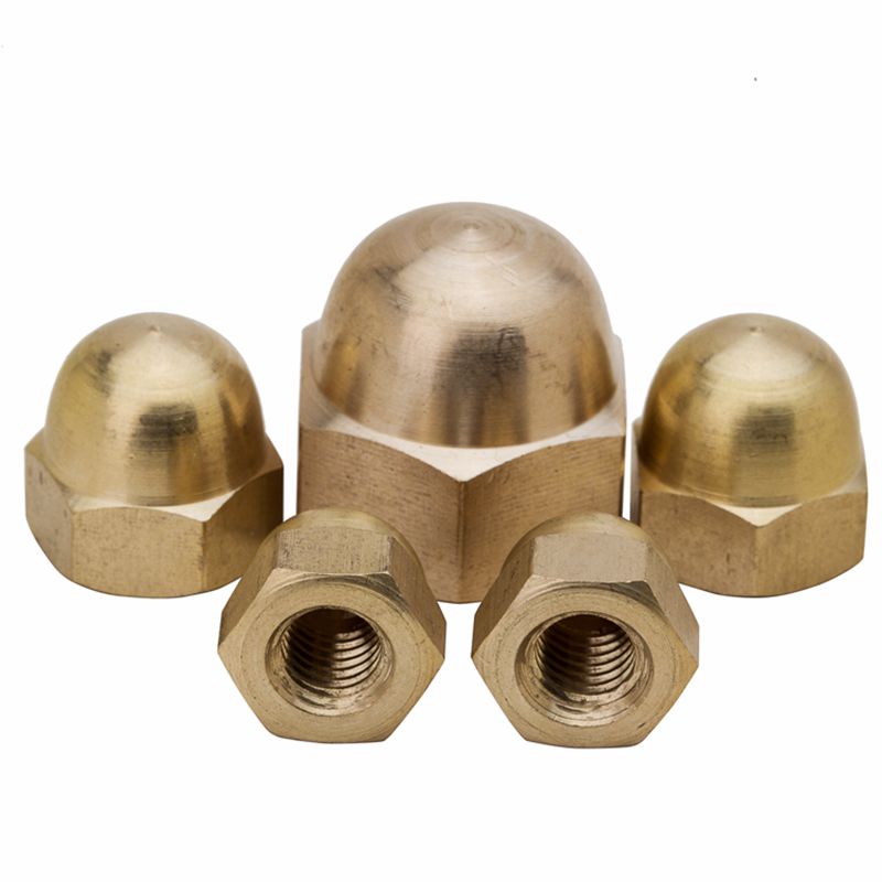 盖型铜螺母铜螺帽螺丝帽盖帽遮丑帽球头铜盖母M3M4M5M6M8M10M12