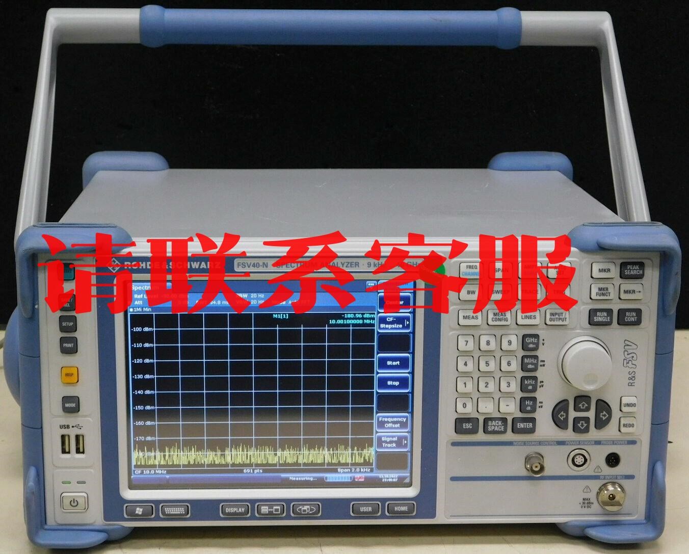 闲置转让一台罗德频谱分析仪FSV40，频率范围9K-40Gh议价出售
