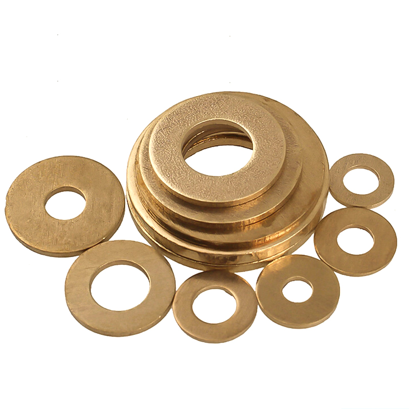 黄铜平垫圈纯黄铜华司介子金属螺丝圆形垫片M2M3M4M5M6M8M10-M24