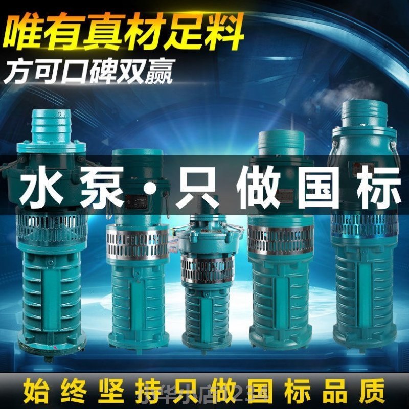 上海QY充油式潜水泵高扬程380V大流量油浸泵人民工业农用灌溉