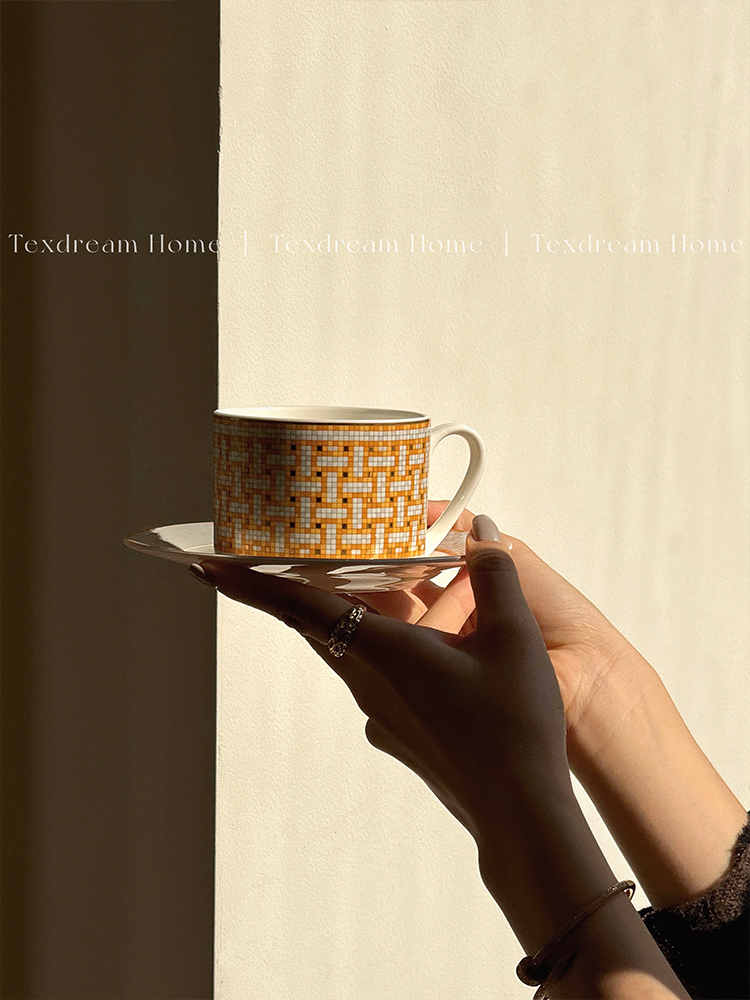 Texdream织梦 欧式轻奢咖啡杯碟套装高颜值陶瓷甜品下午茶具餐具