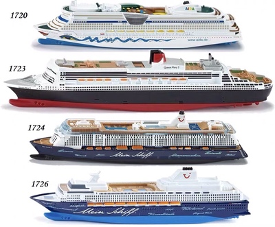 德国大型游轮玛丽王后海神号邮轮客船快艇合金模型玩具