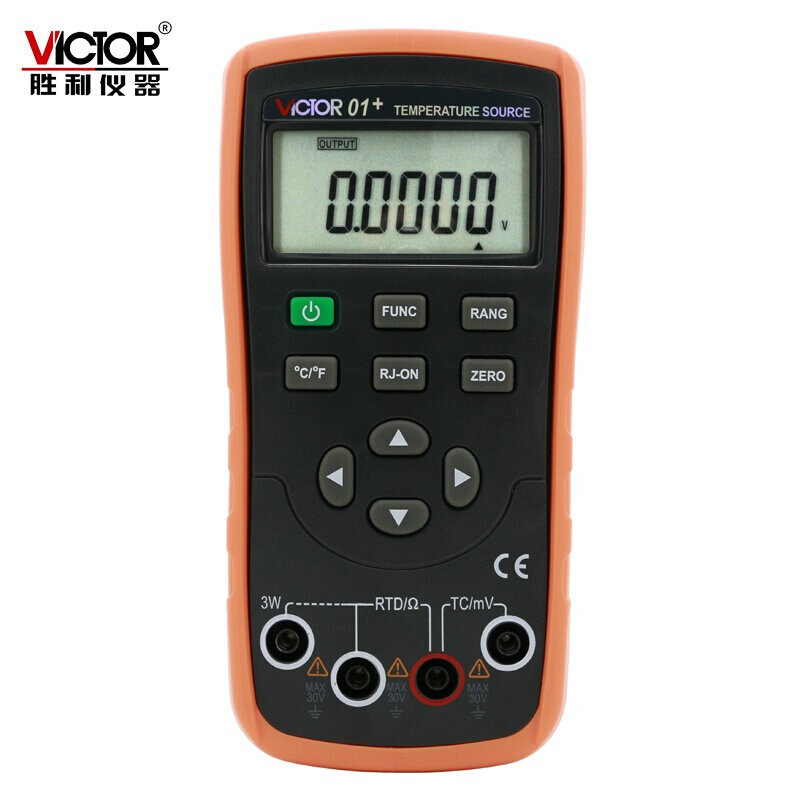 胜利VC01+ 数字温度校验仪 模拟热电偶输出过程仪表VICTOR