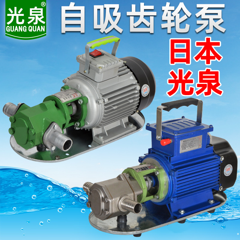 日本光泉齿轮泵 卸柴油液压机油不锈钢220v小型防爆wcb电动抽油泵