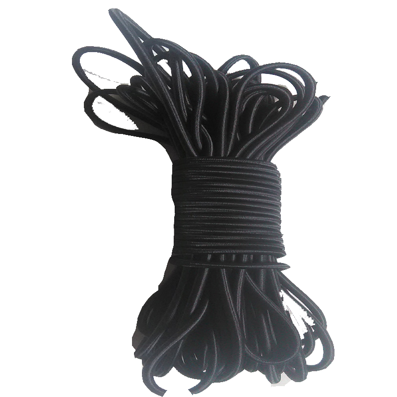 橡塑材料及塑料制品塑料丝包芯绳子编织袋圆6毫米  弹力绳5米长度