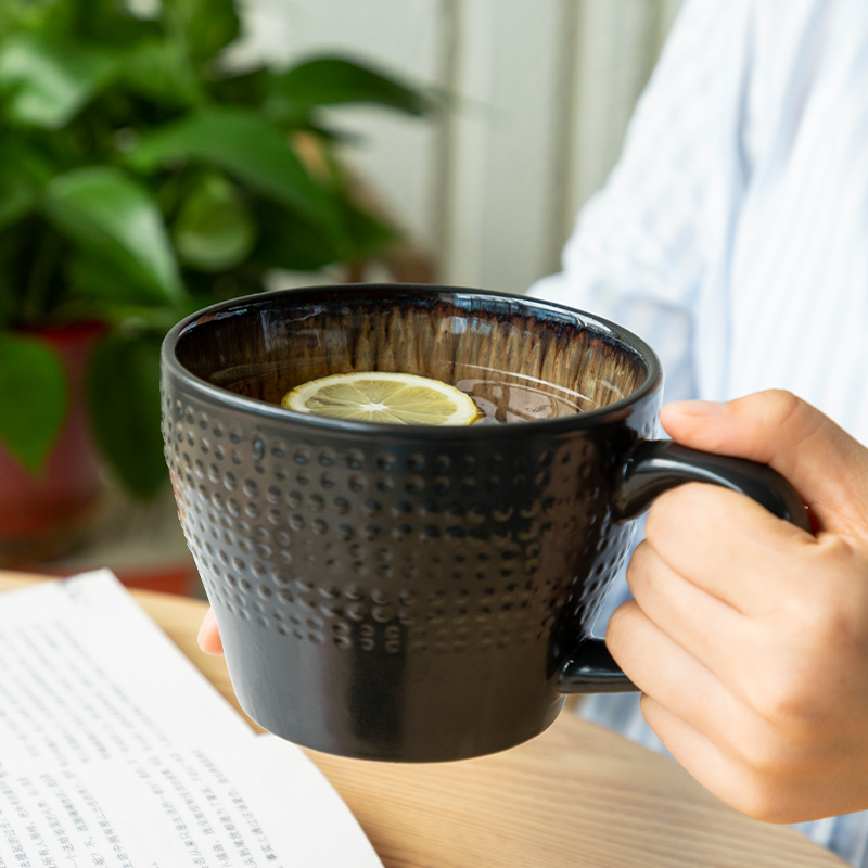 陶瓷水杯家用个性创意欧式复古单个大容量早餐杯牛奶燕麦杯下午茶