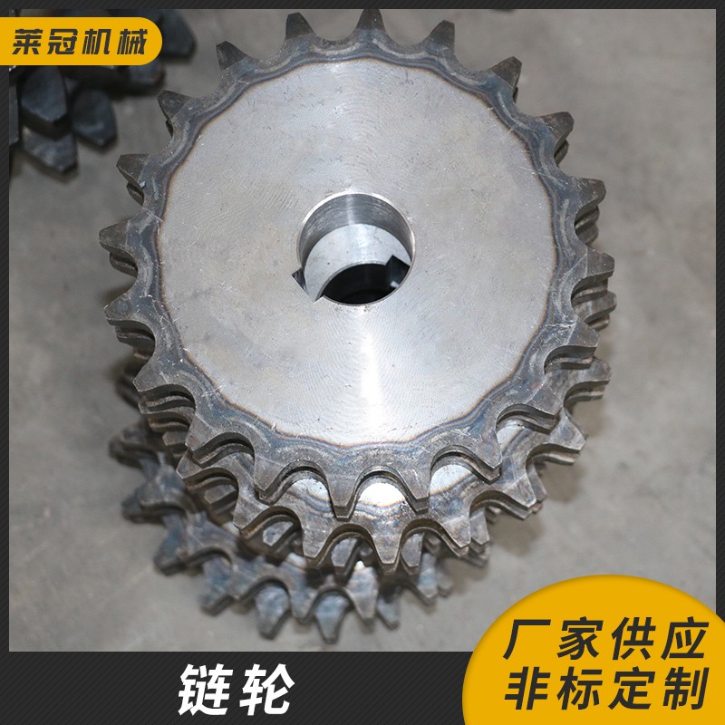 不锈钢工业链轮齿轮定制非标6分23齿单排输送机械精密45号钢链轮