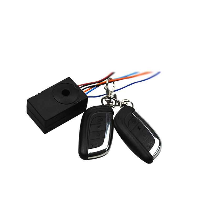 电动车防盗锁报警器一键启动电瓶车智能感应无线遥控带锁电机通用