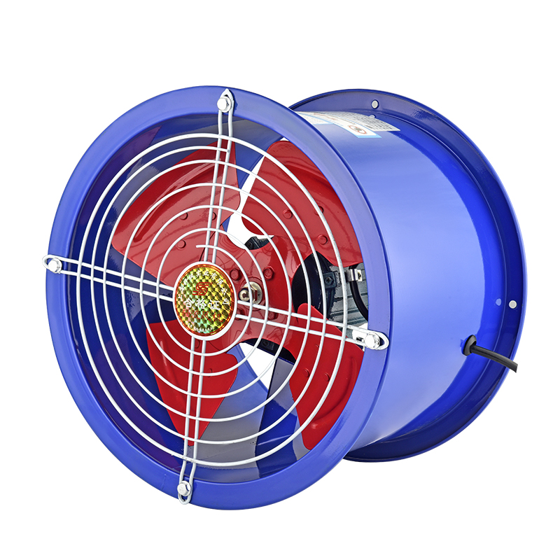 SF低噪音轴流风机220V家用厨房圆筒管道强力排气扇380V固定式风机