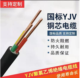 国标铜芯YJV电缆线2 3 4 5芯1 1.5 2.5 4 6平方护套三相电源铜线