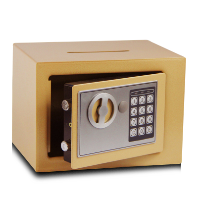 抖音同款 小型全钢机械保险柜家用17E保管箱入墙电子密码保险箱