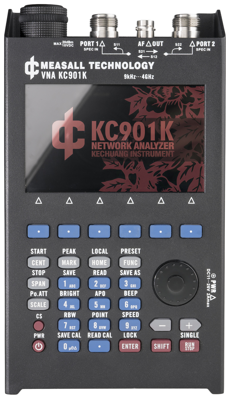 KC901K双端口矢量网络分析仪天馈线频谱射频万用表SWR驻波测试4G
