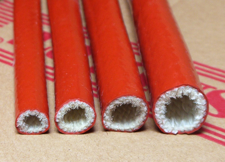 红色防火管 玻璃纤维护套管  硅橡胶高温电缆 油管护套 隔热阻燃