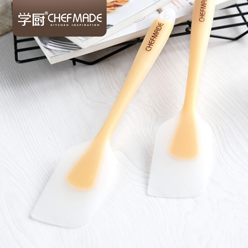 CHEFMADE学厨一体式硅胶刮刀食品级奶油抹刀面糊搅拌煎铲烘焙工具