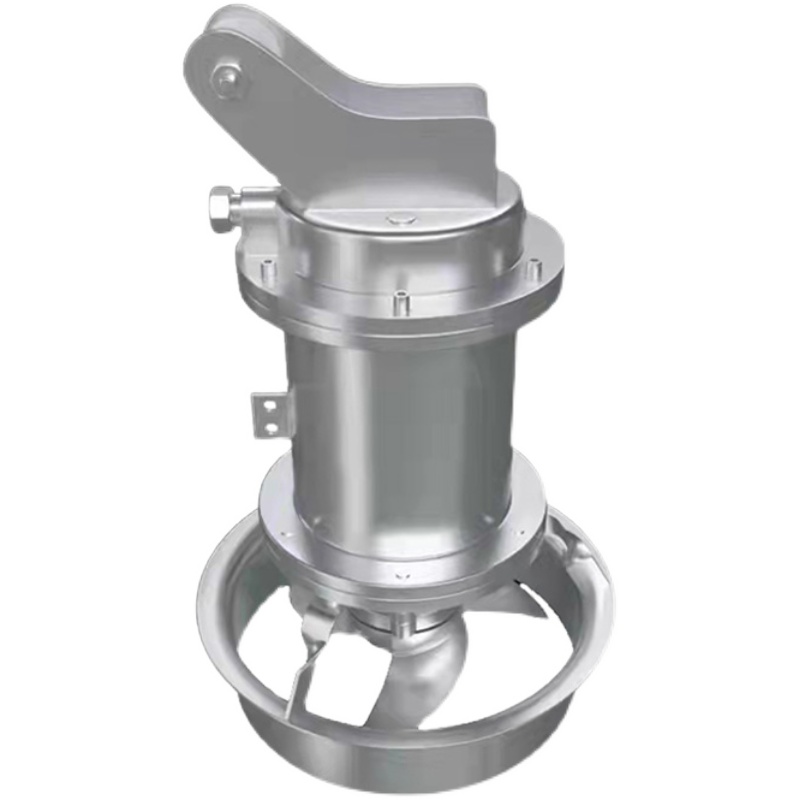 定制QJB潜水搅拌机高低速混合推流器污水处理304不锈钢搅拌泵起吊