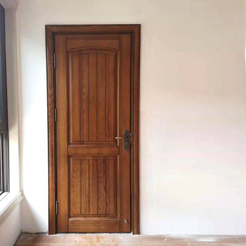 木朵朵家具原木门木头门柚木定制卧室门橡木全实木门室内门套装门