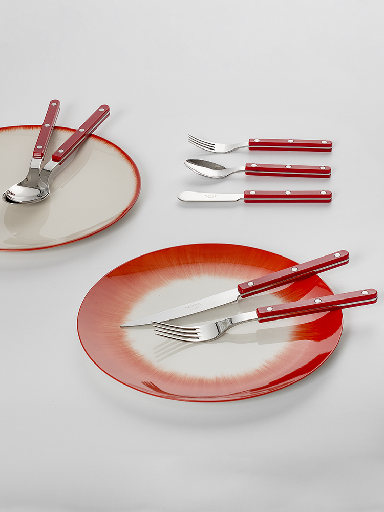 法国Sabre Paris牛排刀叉三件套不锈钢西餐餐具套装家用甜品勺子