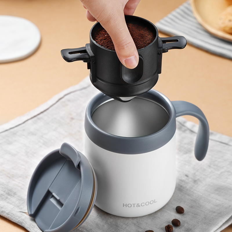 免滤纸咖啡过滤器便携手冲滤杯滴漏式不锈钢咖啡滤网器具咖啡杯子
