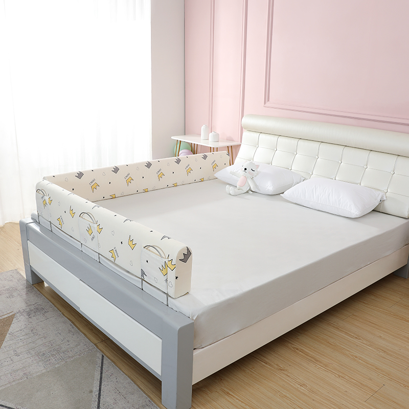 防摔床围栏宝宝睡觉防掉床神器婴儿床边一侧软包加高护栏免打孔
