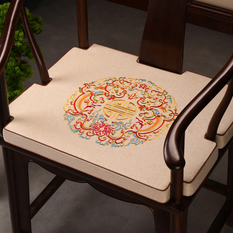 中式红木椅子坐垫太师椅圈椅垫实木家具茶椅凳子垫乳胶沙发垫定制
