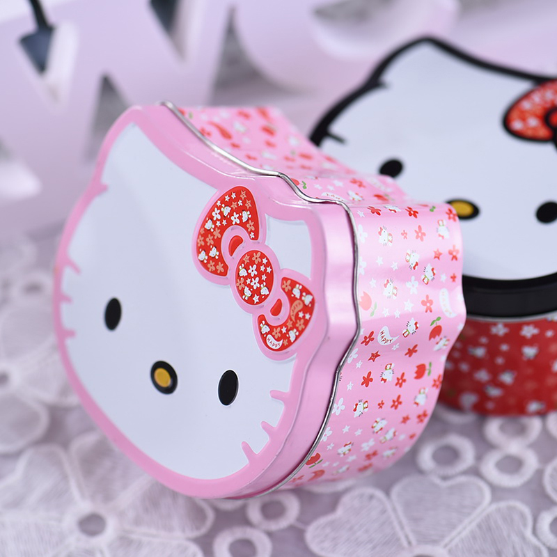 结婚糖盒创意喜糖盒子马口铁盒凯蒂猫糖果盒宝宝生日婚庆礼品