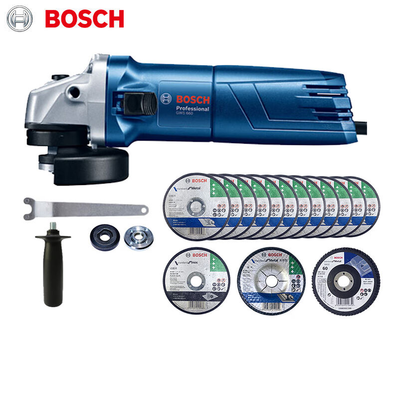 博世（BOSCH）电动角磨机砂轮机手持家用切割片手磨机抛光博士电