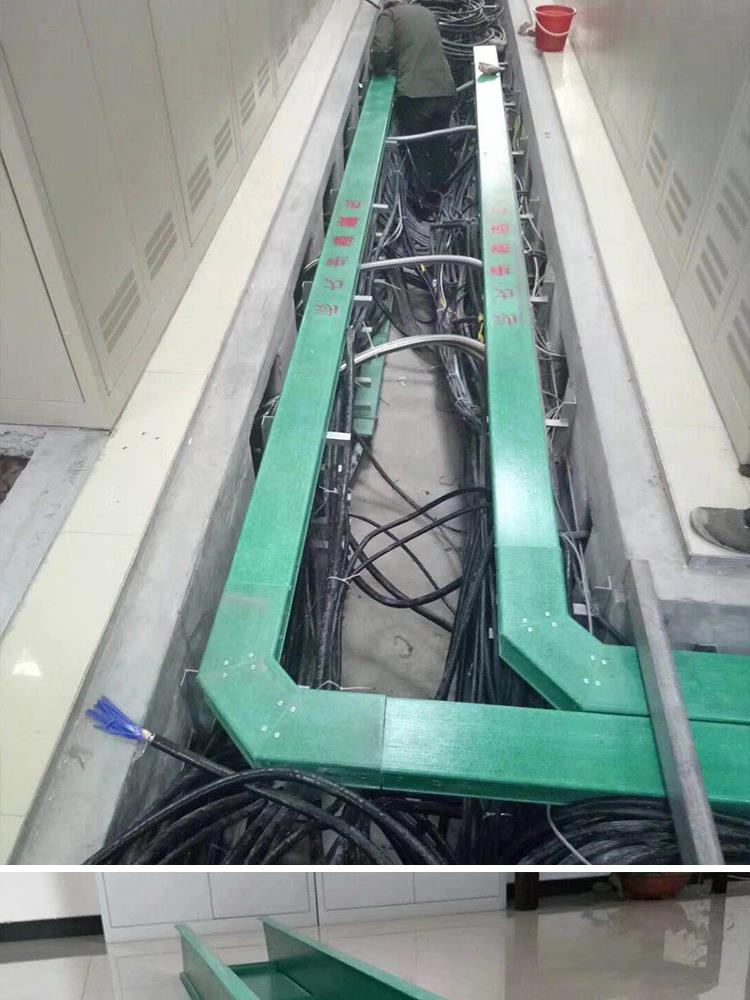 玻璃钢电缆桥架阻燃防火酚醛槽盒玻璃钢线槽走线槽梯式托盘式管箱