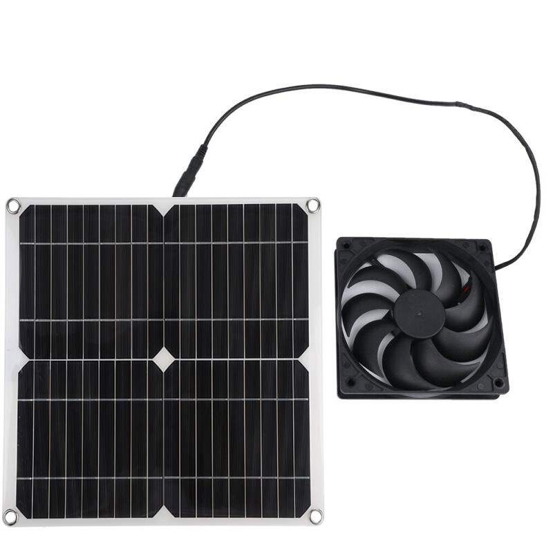 板25W折叠电池板太阳能风扇光伏板光控电源应急便携太阳能电池板