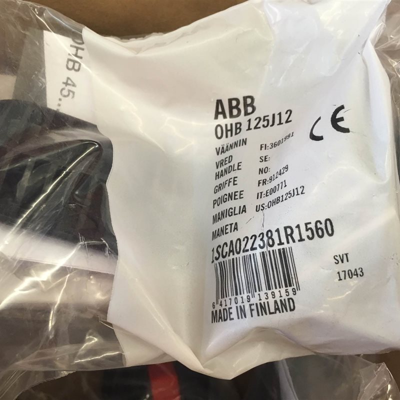议价ABB原装正品 隔离开关-操作手柄,OHB125J12;物料号1014￥