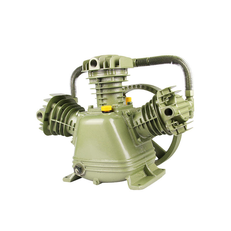活塞式工业高压双缸三缸空气压缩机泵头空压机机头打气泵配件