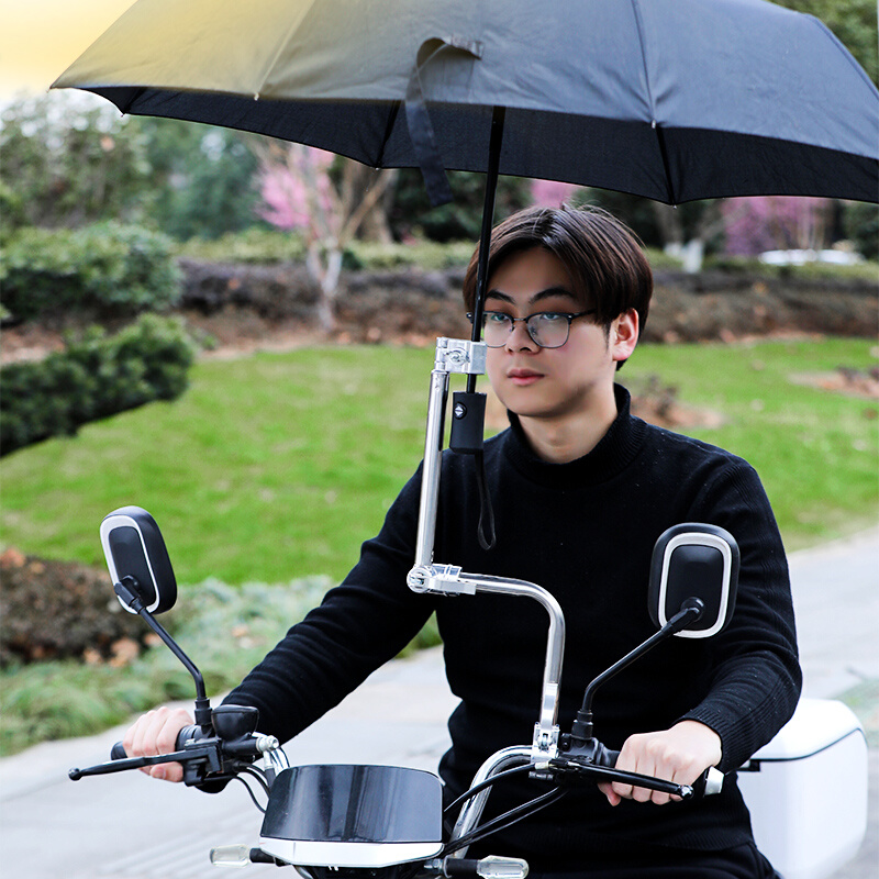 电动车雨伞支架电瓶自行车遮阳伞夹支撑架太阳撑伞架婴儿车固定器