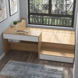 榻榻米床现代简约书桌踏步小户型卧室家具组合储物收纳箱体单人床