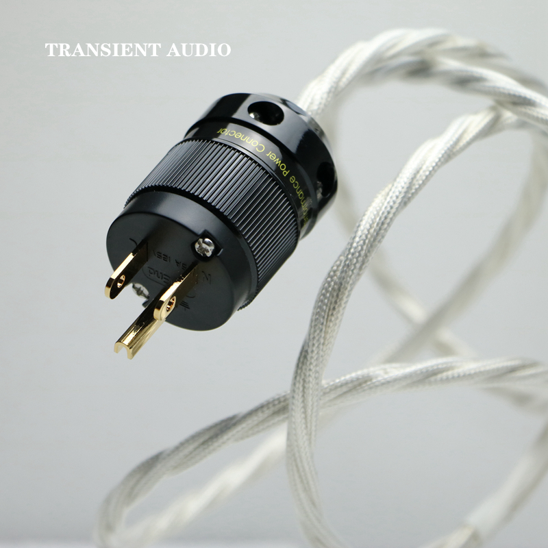 单晶铜镀银专业降噪CD机电源线美标/国标发烧级音响DAC功放连接线