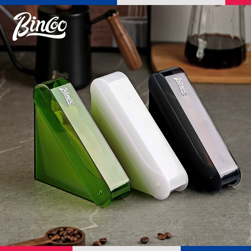Bincoo咖啡滤纸架手冲挂耳V60扇型咖啡滤纸收纳盒过滤防尘通用款