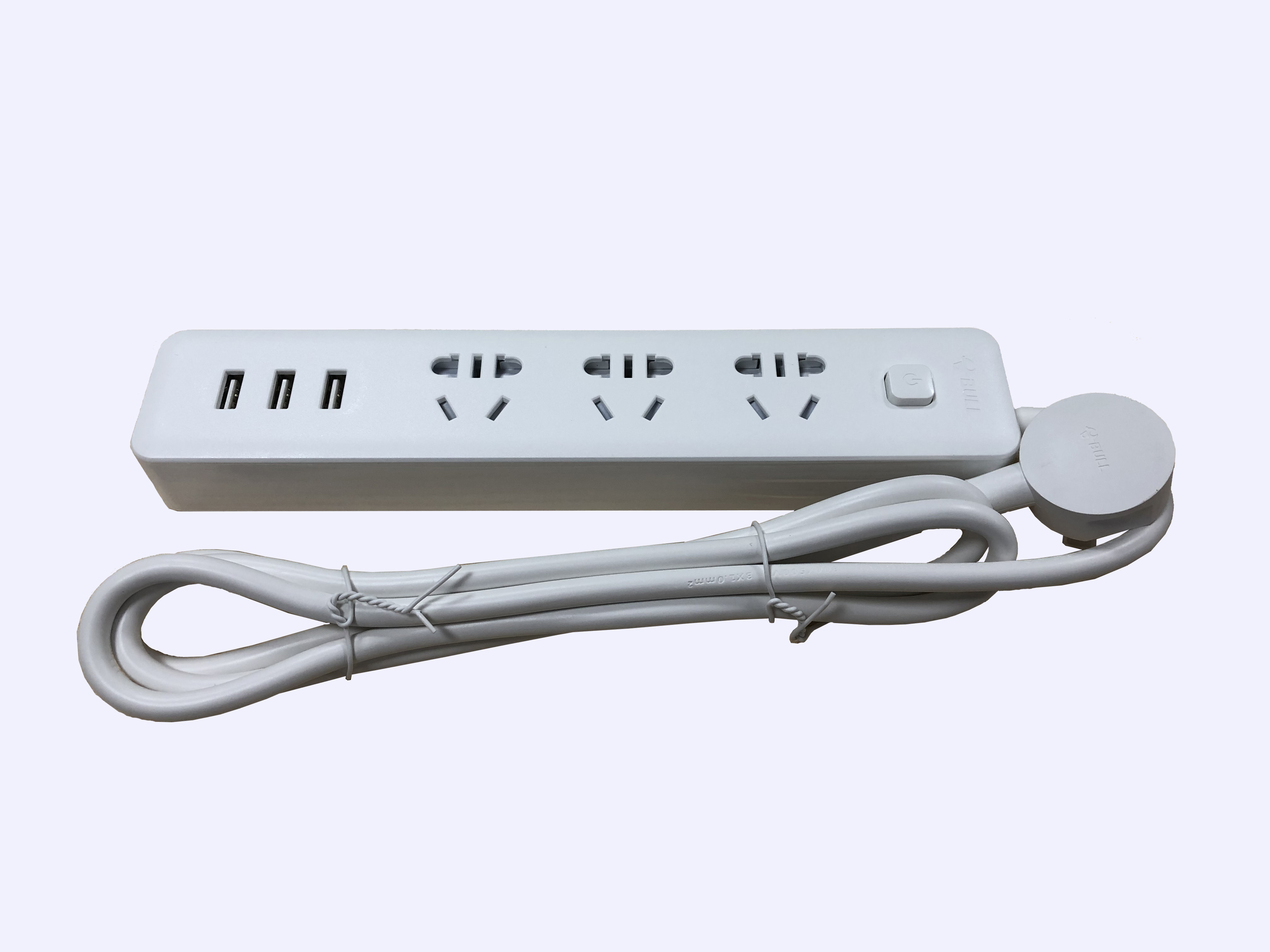 BULL/公牛 小白USB插座 GN-B403U 插线板 插排 3USB+3孔全长1.8米