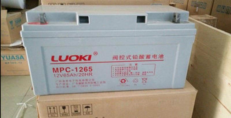 LUOKI蓄电池MPC65-12铅酸12V65AH直流屏UPS电源消防用电瓶