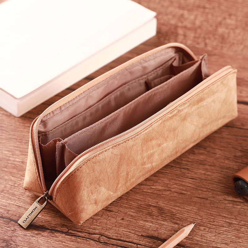 日本KOKUYO国誉 男女学生文具铅笔盒大容量SSORT复古风杜邦纸笔袋