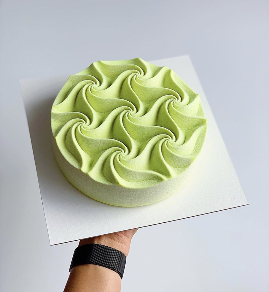 单个8连螺旋花模具海浪波浪慕斯模立体蛋糕硅胶模法式甜品模