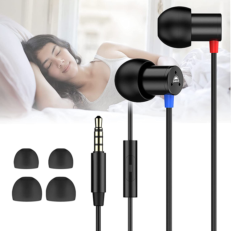 OKCSC SP6睡眠耳机有线入耳式隔音降噪睡觉用适用3.5mm华为type-c