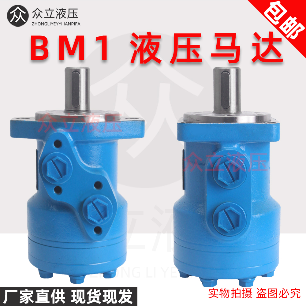 液压油马达BM1-80/100/160/200液压摆线马达两孔/四孔安装 大扭矩