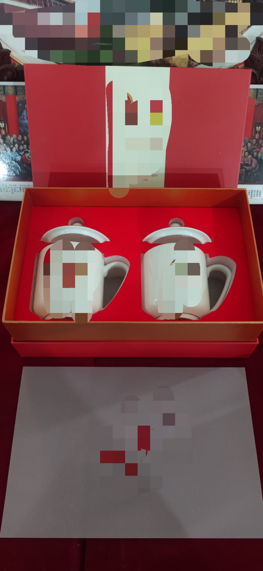 包邮会议杯子骨瓷酒店水杯陶瓷办公室茶杯带盖带碟盖杯定制印logo