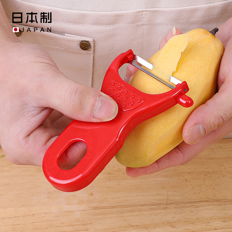 日本进口不锈钢刨刀厨房削皮刀刮皮器家用土豆削皮器水果刀果皮刀