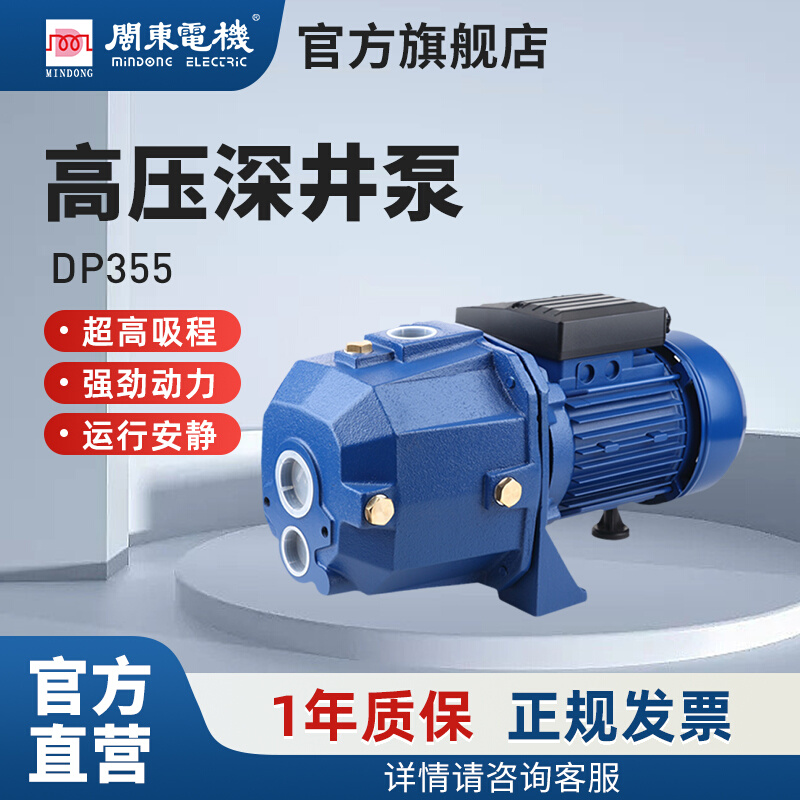 闽东电机DP深井泵220V高扬程高吸程双管吸程25m抽水机增压水泵