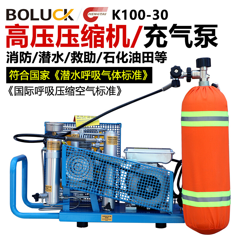 正压式空气呼吸器充气泵消防高压打气机潜水氧气充填泵气瓶30mpa