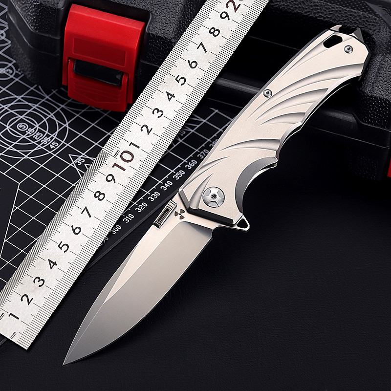 m390粉末钢折刀折叠刀钛合金水果刀户外防身锋利刀具高硬度刀小刀