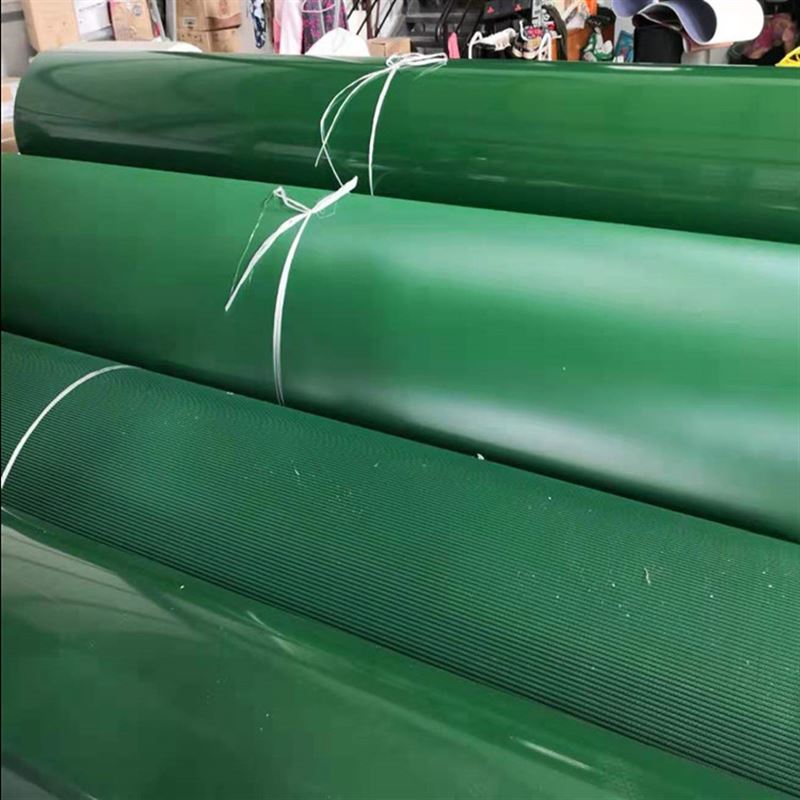 绿色PVC超宽输送带4米宽不拼接一整副输送带量大从优
