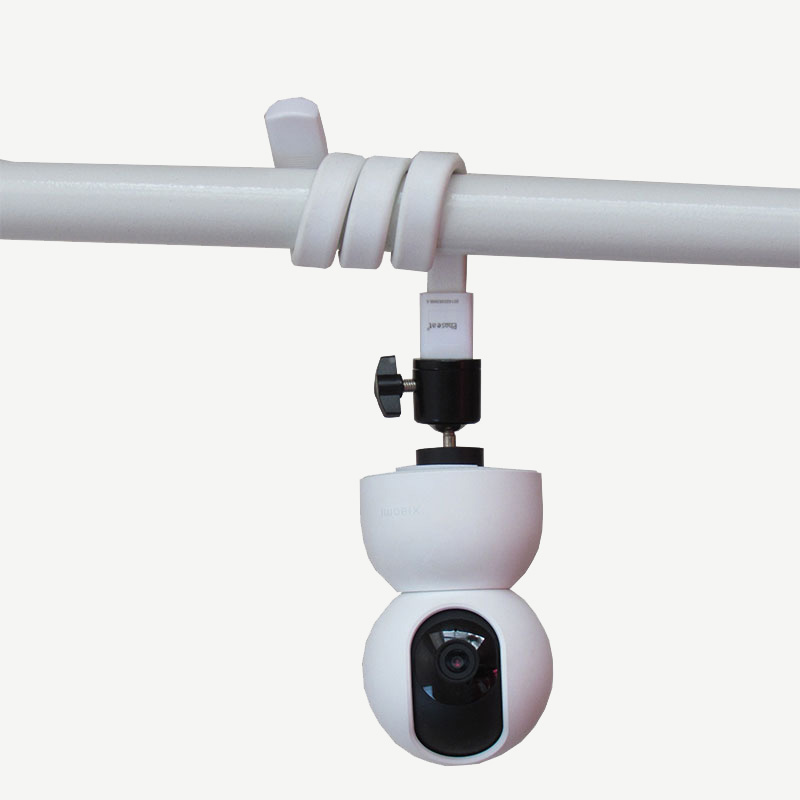 免打孔软管缠绕式摄像头监控支架适用于萤石小米云台乐橙底座固定